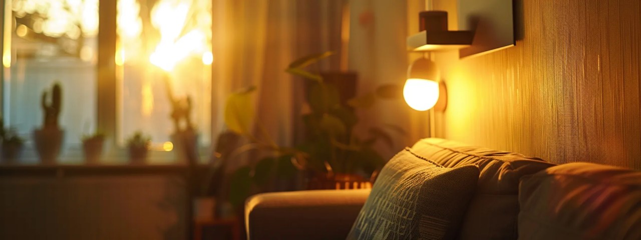 air conditioning, a sleek modern thermostat set to