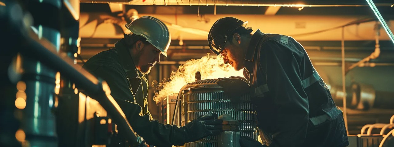 air conditioning, a in the photo skilled hvac