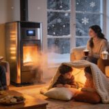 Cozy winter living room demonstrating effective heating solutions for winter freeze prevention